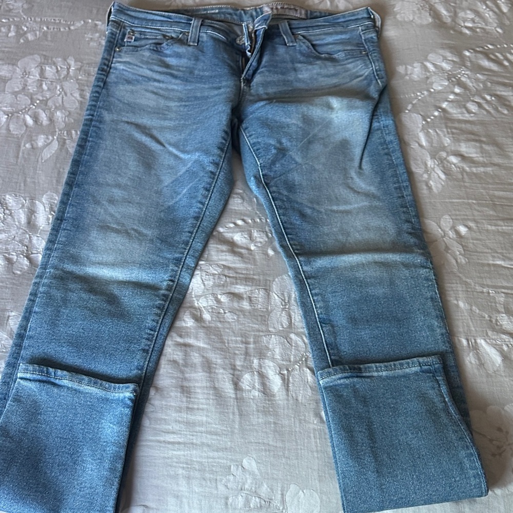 Ag Adriano Goldschmied Light Blue super skinny women’s ankle Jeans